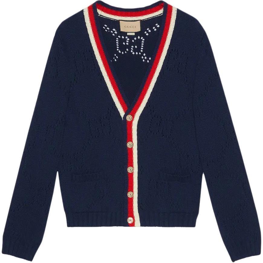 GUCCI SS23 Sweater Men's Navy Blue 740503-XKC4L-4804