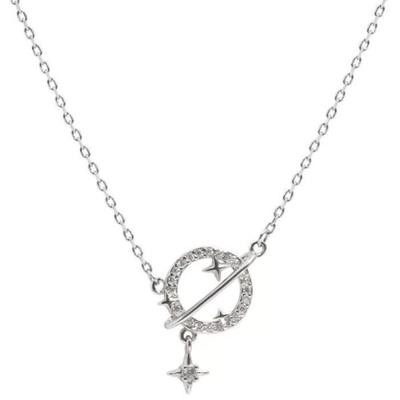 [Onoma] Onm Silver 925 Cubic Star Universe Necklace Basic Chain Layered (17066051)