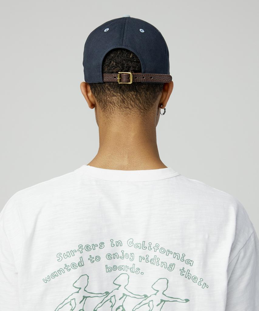 MAGOODGAN Headwear 9318 Surfer Navy Color Block Cotton Ball Cap