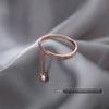 Adjustable Bean Chain Ring - Elegant Light Luxury Design
