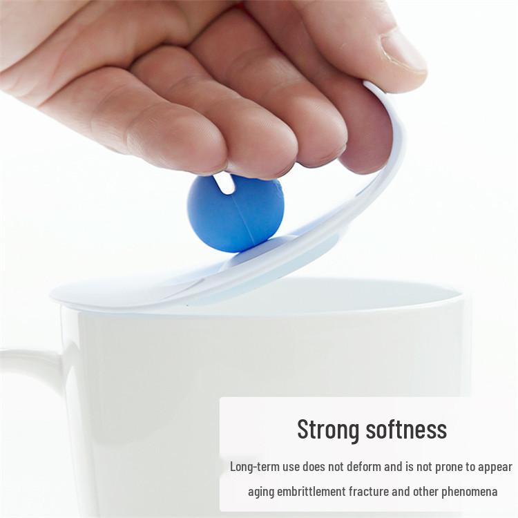 Leak-Proof Dust-Proof Universal TPE Ceramic Tea Cup Lid – Multi-Functional TikTok Favorite