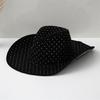 Gleaming Bride Hat Sparkly Party Hat Rhinestones Cowboy Hats for Party