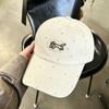 Korean Ins Cute Polka Dot Kitten Baseball Cap Children Spring And Summer Versatile Wide Brim Sunshade Sports Hat