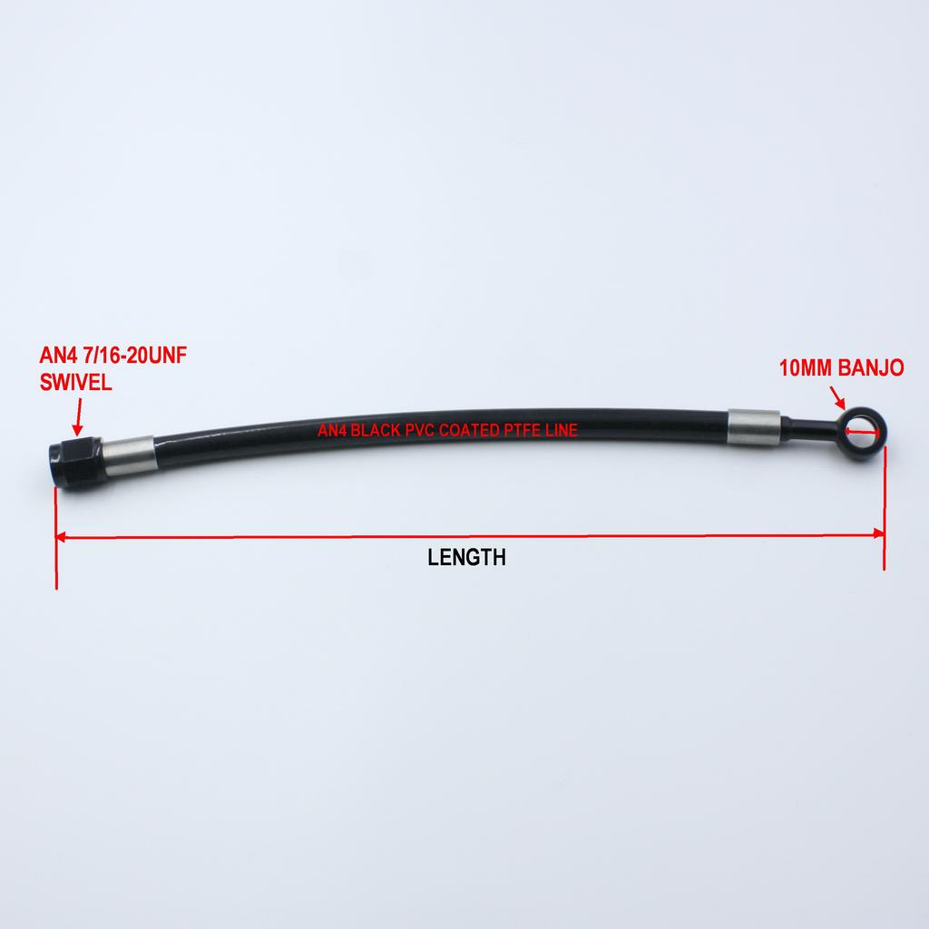 AN4 Stainless Braided Brake Line Clutch Flexible Tube Fuel Turbo Hose Freno Tubi Universal Hydraulic -04 Hosee