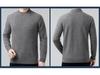 Men's 100% Wool Sweater, 2025 Autumn/Winter, Thickened Warm Half-High Collar, Middle-Aged Dad Knitwear