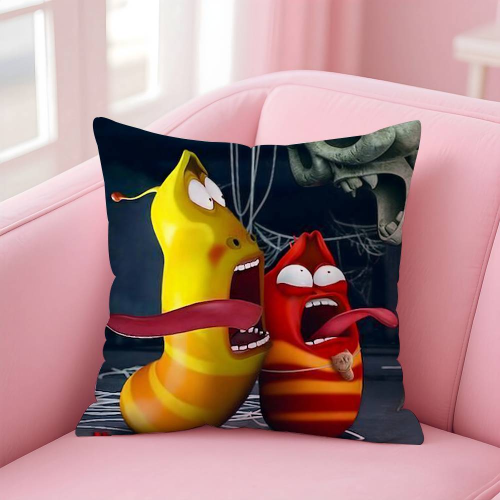Lustiger L-Larva Kissenbezug Musterdruck Kissenbezug Wohnzimmer Sofa Kissenbezug Schlafzimmer Raumdekor