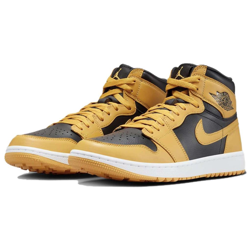 Air Jordan 1 High Golf Pollen Unisex Sneakers Yellow Black White DQ0660-700