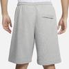 Nike Alphabet Print Mid-Waist Drawstring Comfortable Sport Casual Shorts Men Bottoms Dark-Heather-Grey Light-Smoke-Grey White FQ4093-063