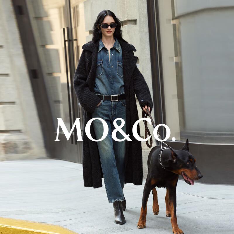 

MO&Co. Джинсы из денима серии NOIR Цинь Лань S 26