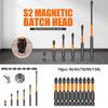6pcs/10pcs Non-slip PH2 Magnetic Batch Head Drill Bit Screw Driver Hand  Power Hand Tools