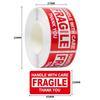 250Paste/Roll Fragile English Warning Label sticker, copper Plate Adhesive Anti-Tamper Fragile ltem Warning Stickers