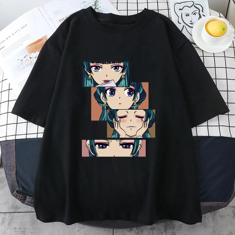 

New WoUnisex Anime Harajuku Shirt Cute Anime The Apothecary Diaries Graphic WoUnisex TShirt Tops S