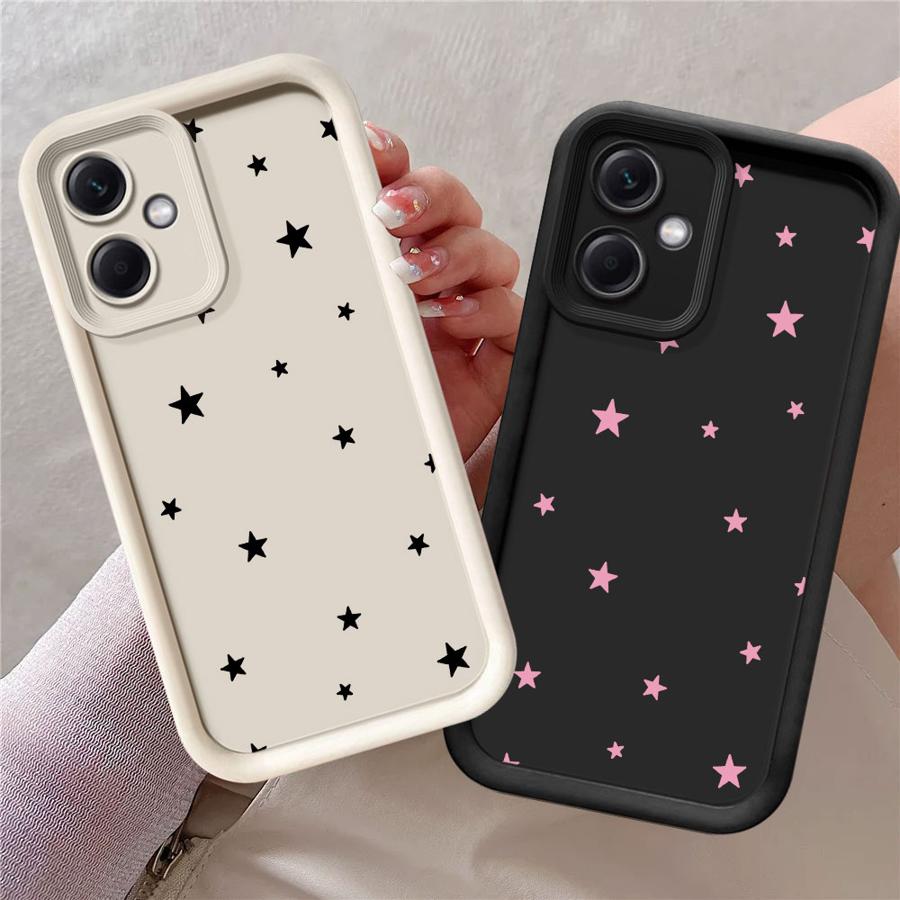 Cute Simple Stars Case for Xiaomi Poco F8 C50 X3 NFC C51 X3 Pro C61 Phone Cover