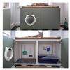 Pet Door Round Security ABS 4 Ways Modes Interior Exterior Door for Dog