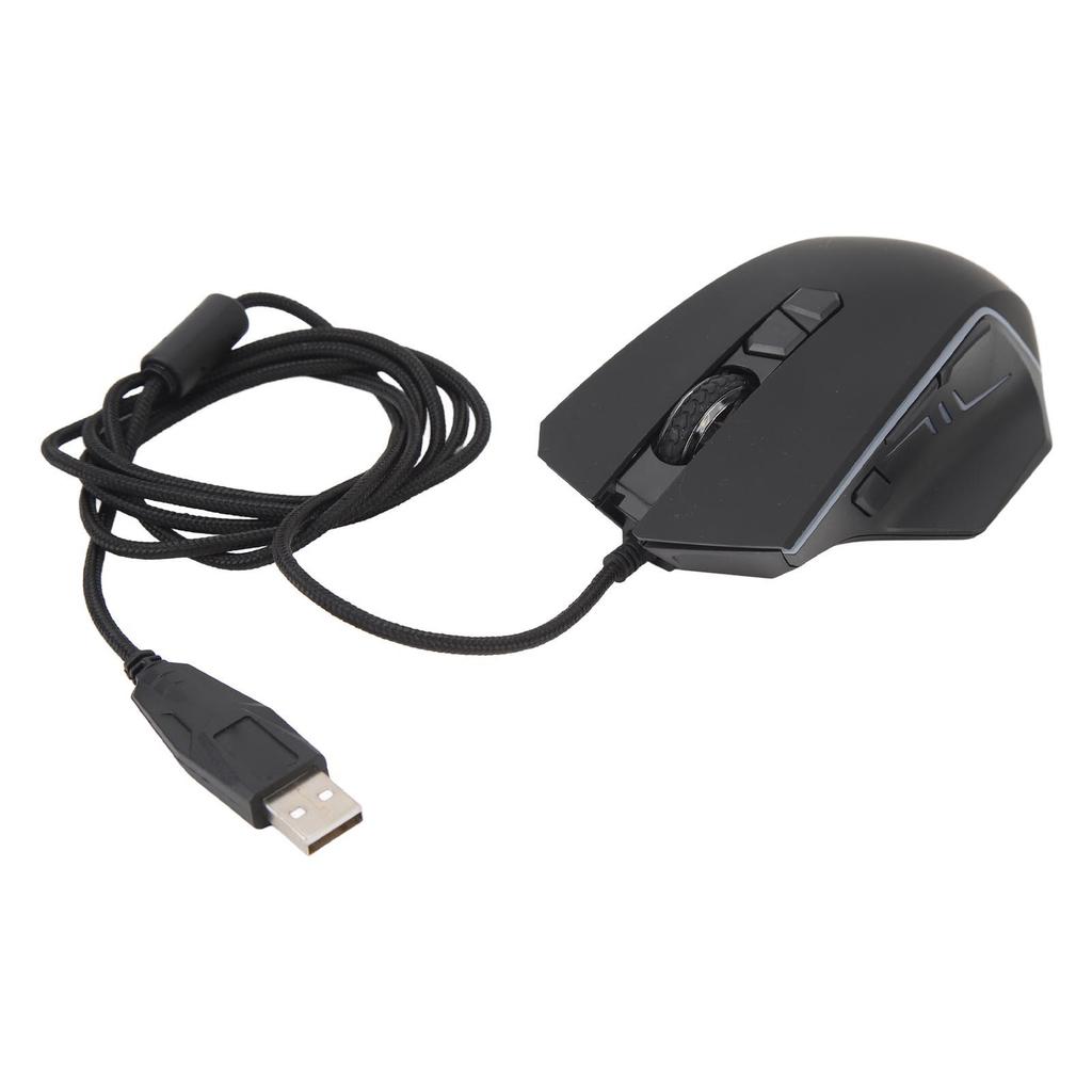 Wired Gaming Mouse LED Bright Light Mouse Adjustable DPI Ergonomic Computer Mouse for Home Dormitory Office