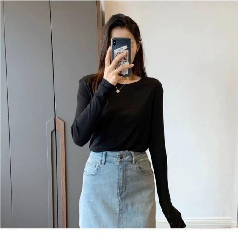 Pullovers Tops Women Long Sleeves Autumn Winter Solid Color Blouse Oversized Half Turtleneck Loose Long Sleeve Shirt Slim Pullover Tops