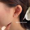 S925 Sterling Silver Mini Heart Stud Earrings - Simple, Cute, Versatile Design for Women