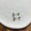 6.5mm Four Prong Moissanite Stud Earrings S925 Sterling Silver  D VVS1 Fine Jewelry  For Men Women