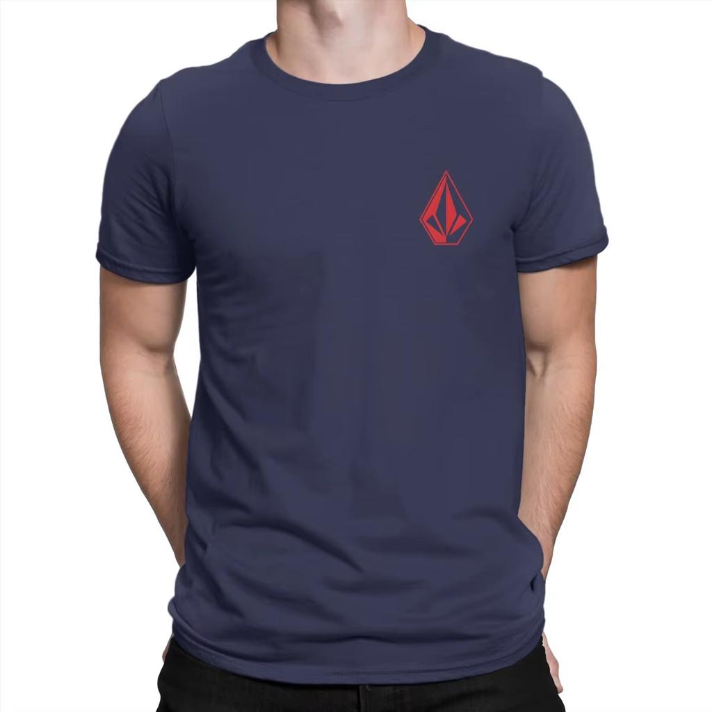 Hot Selling Volcom Obsidian Summer T-Shirt for Men in 2025, Comfortable and Fashionable Short Sleeved High-Quality pro choice