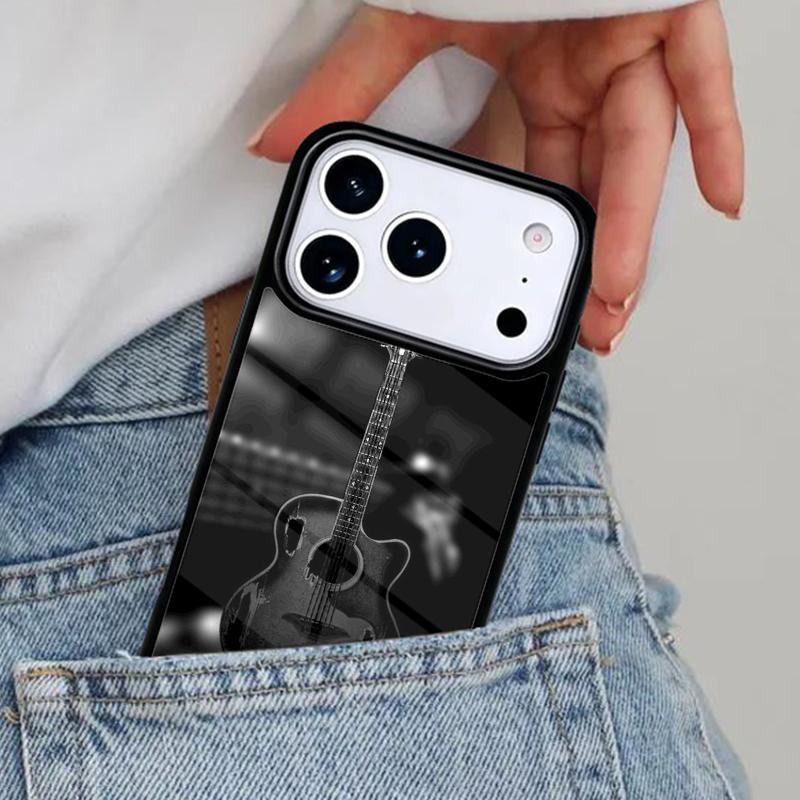 Music Guitar Phone Case for iPhone 17ProMax 12 13 14 15 16e 17 Pro Max Plus Air Cover