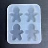 Holiday Cake Silicone Mold Christmas Chocolate Molds Gingerbreads Man Shape Baking Accessories Perfect for DIY Baking