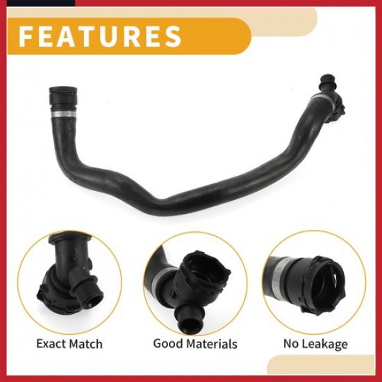 Car Radiator Hose for BMW X1 2016- for BMW X2 18-19 17127617363 Rubber Black