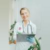 Id Card Holder Compact Nurse Badge Holder Acrylic Badge Holder Stylish Badge Clip For Hospital Office Workers Doctors