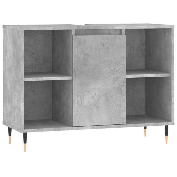 VidaXL Bathroom Cabinet Concrete Grey 80x33x60cm Engineered Wood 831624