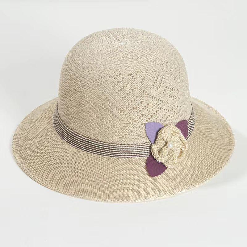 New Women's Sunshade Cool Hat Fashionable Summer Sun Hat Sunscreen and UV Resistant Flower Pot Hat