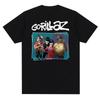Summer trend 100% cotton men's rock print T-shirt, 90s casual fashion short-sleeved loose plus T-shirt