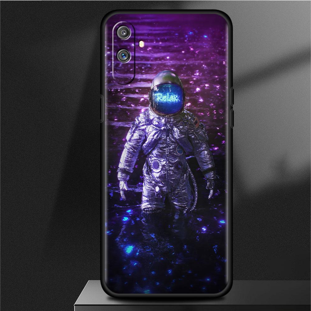 

Мягкий чехол для Oppo Realme 8 C21Y C21 GT Neo 2 Pro 3 7 9 Pro 8i 6 C11 9i C35 C15 Master C12 C3, чехол для телефона, крутой одинокий астронавт Realme C11 2020