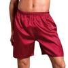 Men Boxers Solid Color Plus Size Loose Mid Waist Summer Briefs for Sleeping