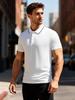 Men's Quick-Dry Breathable Polo Shirt - Summer Casual Short Sleeve Solid Color
