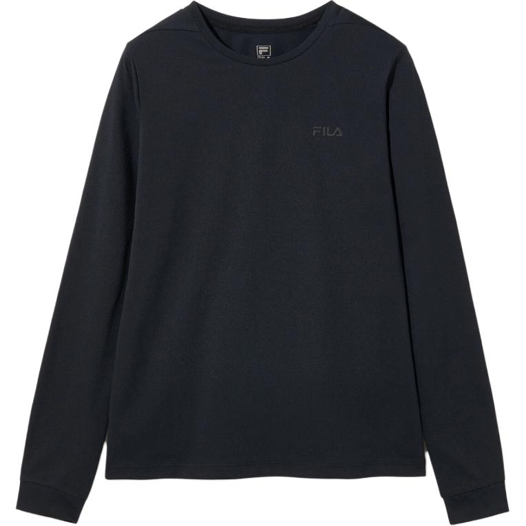 FILA T Shirts Unisex Black Crew Neck FS253RL02U001001
