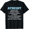 Nouveau T-shirt Athéisme Limité, Athée Drôle Anti-Religion