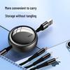 100W Fast-Charging Retractable Data Cable for Apple, Huawei, Android Type-C Devices