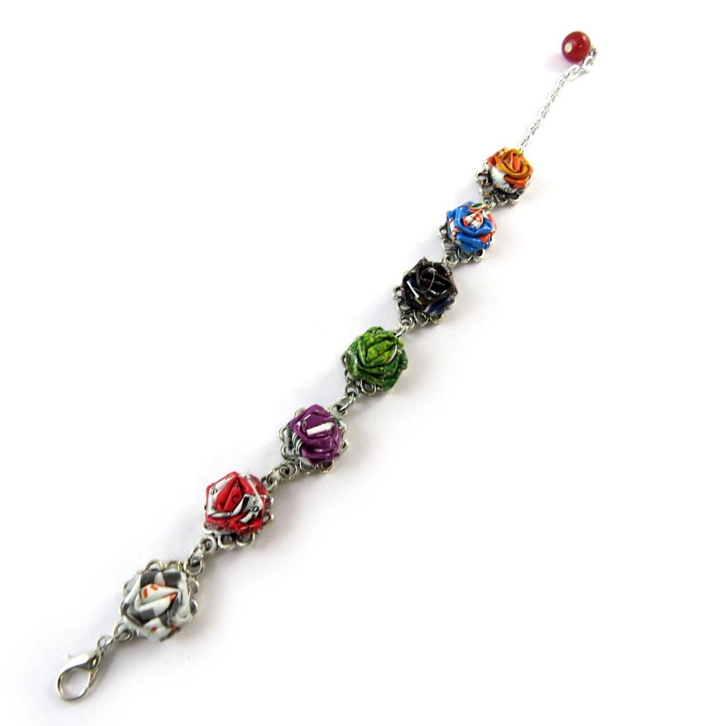 Les Trésors De Lily [N9570] - Multicolored 'New Life' Artisanal Bracelet (handmade)