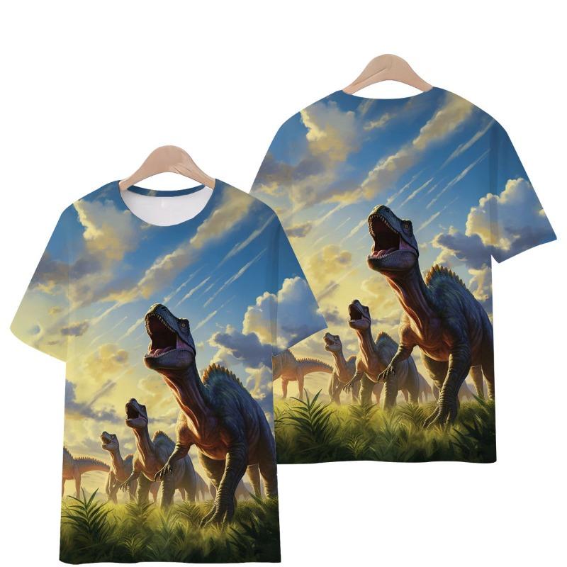 Unparalleled Tyrannosaurus Rex T-shirt 3d printed T-shirt fashionable short-sleeved Kids Tshirt Men's Shirts Woman t-shirts
