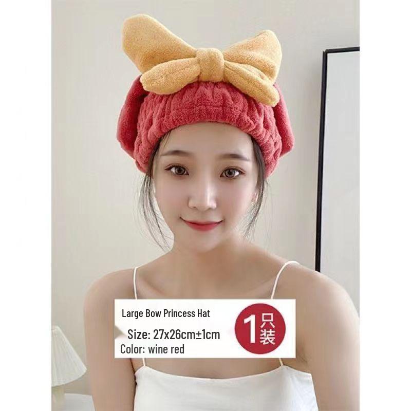 Women's Quick-Dry Super Absorbent Hair Wrap Towel: Thickened Bath Cap for Hair Drying