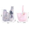 Sweet Orchid Flower Tassel Knot Wrist Bag Temperament Printing Wedding Candy Bag Make Up Pouch Small Item Pouch Banquet