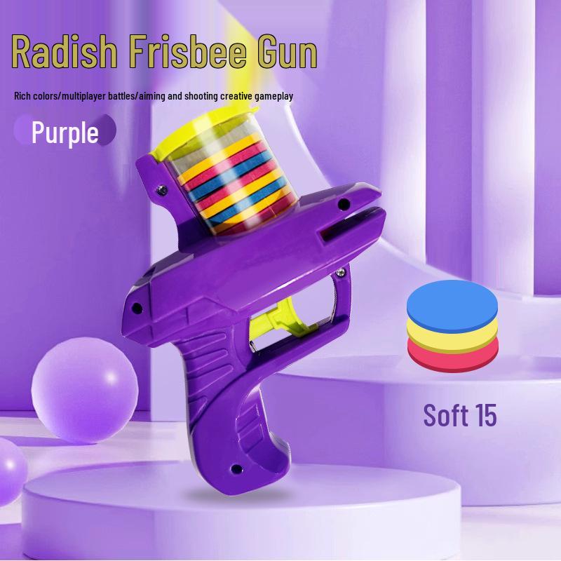 Classic Soft Bullet Saucer Gun: Safe Indoor/Outdoor Parent-Child Battle Toy