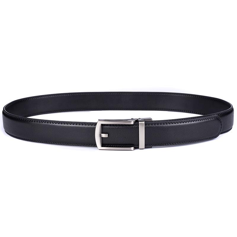 Men'S Automatic Buckle Leather Belt Pure Cowhide Belt Business Leisure