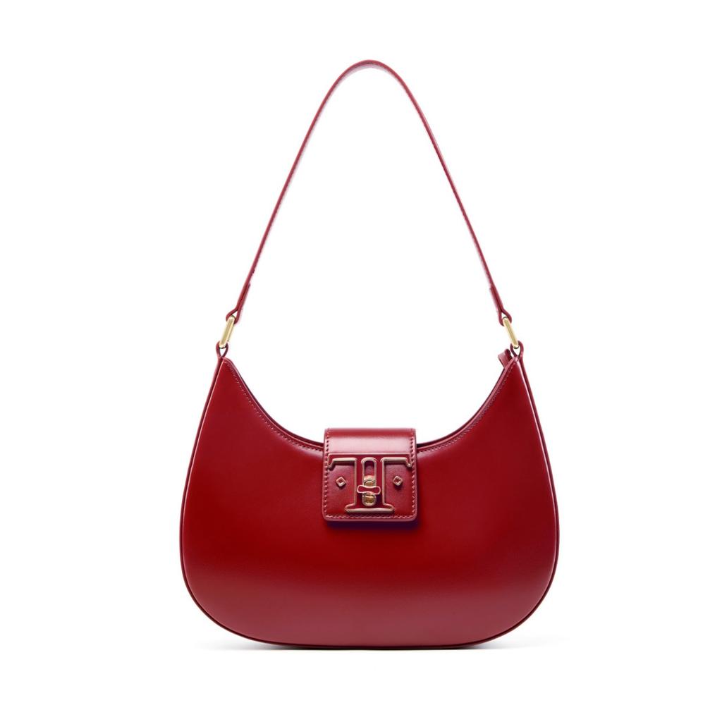 New Underarm Bag Premium Versatile Leather Shoulder Bag Niche Design Moon Bag