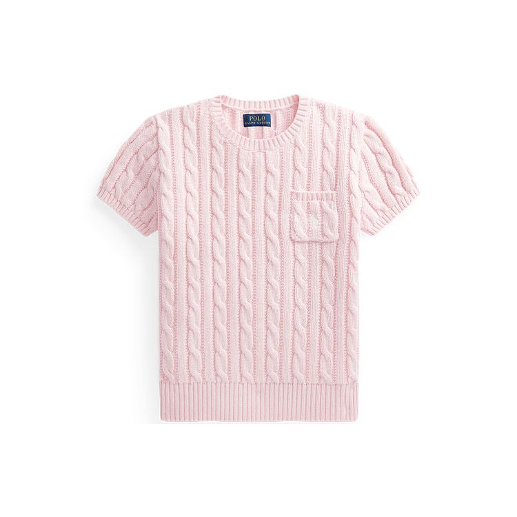 

Свитер Polo Ralph Lauren SS22 Детский Косынка Однотонный Хлопок Короткий Рукав Вязаный Топ Детские топы Розовый CWPOSWEG6820244-650 L
