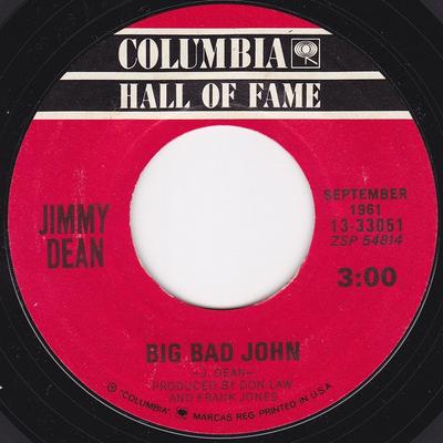 7inch Record JIMMY DEAN - Big Bad John / Little Black Book 1333051 Columbia 1961 US Rock Used