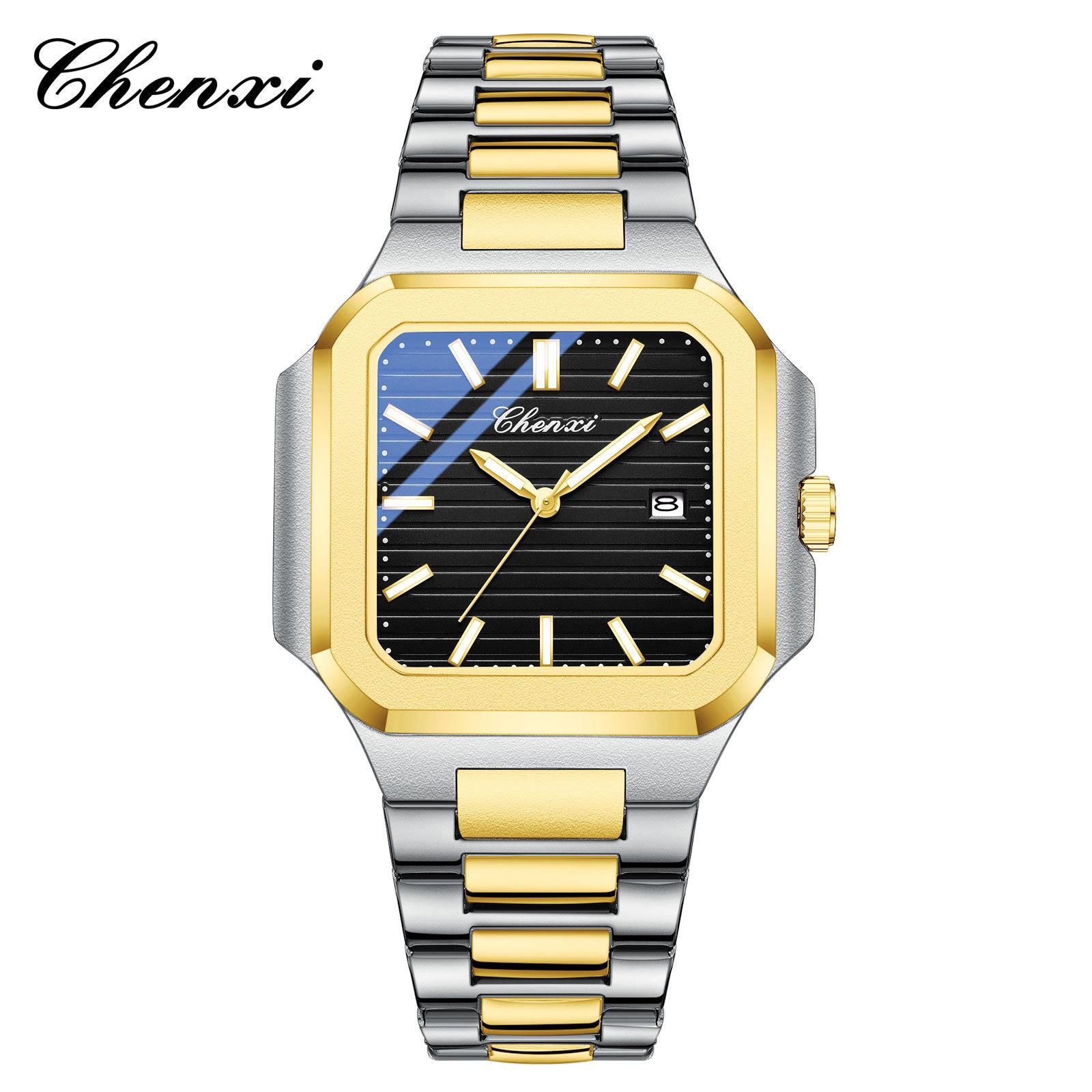 

Деловые мужские часы водонепроницаемые светящиеся квадратные мужские часы из нержавеющей стали кварцевые роскошные мужские часы Reloj Hombre steel strap