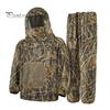Camouflage Insektenanzug Mückenschutz für Herren Damen, Schutzkleidung Jacke und Hose, Garten Schädlingsschutz Kleidung mit Netzhaube Outdoor Camping Angeln Erwachsene