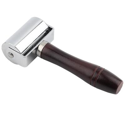 Rolo de borda de prensa de couro faça você mesmo, roda de rolamento de couro, ferramenta de rolo de laminação de cola (60 mm)