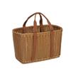 Japanese Hand Woven Picnic Basket Imitation Rattan Large Shopping Baskets Fruit Vegetable Storage Basket With Handle