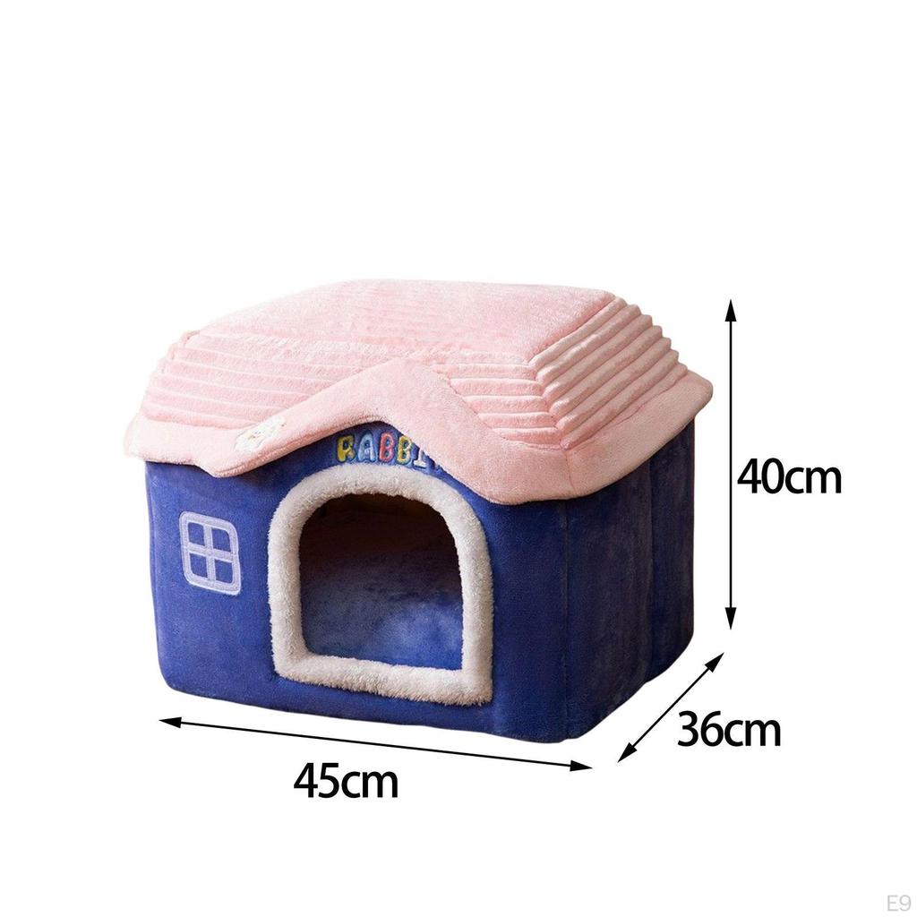 Dog Bed House Removable Cushion Anti Slip Bottom for Small Medium Large Dogs Cat Indoor Cats